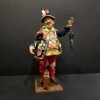 Statua Sciò Sciò Portafortuna con valigia e ombrello, amuleto artigianale napoletano