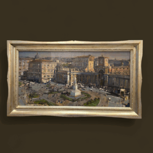 Dipinto "Piazza dante" - Vincenzo Aprile