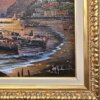 Positano al tramonto Dettaglio firma M. Galanti - "Positano al tramonto"