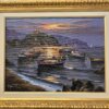 "Pescatori Ischitani" di Galanti - Immagine frontale Schermata del dipinto "Pescatori Ischitani" di Mario Galanti, vista frontale completa.