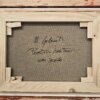 Autentica sul retro - "Pescatori Ischitani" M. Galanti Retro del dipinto, con firma autografa "M. Galanti", titolo "Pescatori Ischitani" e misura "cm 30x40" sulla tela grezza.