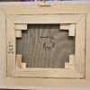 Retro del Dipinto con Firma "Napoli" e Autentica Retro del telaio in legno con la firma autografa dell'artista Giuseppe Iannicella e il titolo "Napoli" scritti a mano sulla tela grezza.