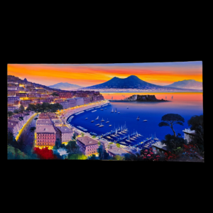 Veduta di Napoli al Tramonto di Giuseppe Iannicella​