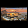 Mario Galanti - Veduta notturna panoramica completa Dipinto a olio su tela formato 60x120 cm del Maestro Mario Galanti, raffigurante il Golfo di Napoli illuminato dalla luna.