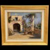 dipinto-napoletano-vincenzo-laricchia-terrazza-vista-frontale.jpg Vista frontale completa del dipinto napoletano Vincenzo Laricchia intitolato Terrazza con elegante cornice dorata
