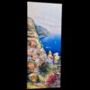 Vista angolare da sinistra del dipinto ad olio su tela Positano realizzato dal pittore napoletano Giuseppe Iannicella.