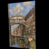 Inquadratura angolare da sinistra del dipinto a olio su tela 60x100 cm di Mario Irace dedicato a Venezia